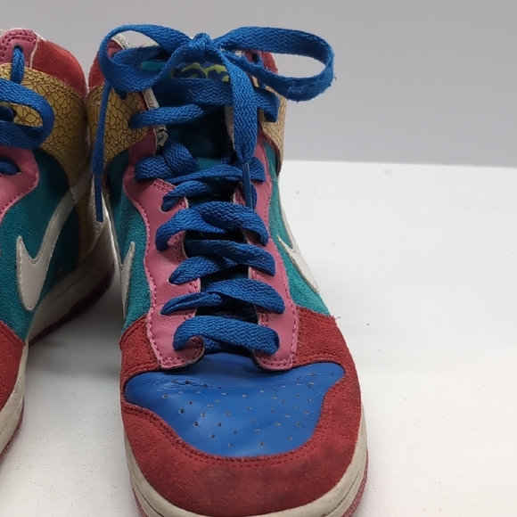 Nike SB Dunk High Multicolor Womens Size 10.5 What The Dunk Inspired Rare - Picture 4 of 10